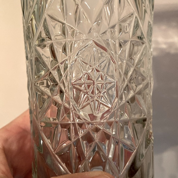 LIBBEY Hobstar Water Glass Coolers - Set of 2 Discontinued Pattern USA Pressed💦 - Picture 4 of 10